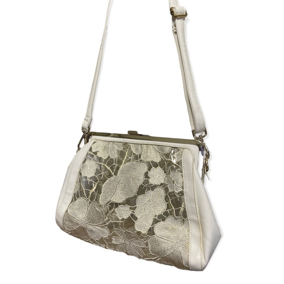 Floral Lace Clear Crossbody Bag - Picture 3 of 13